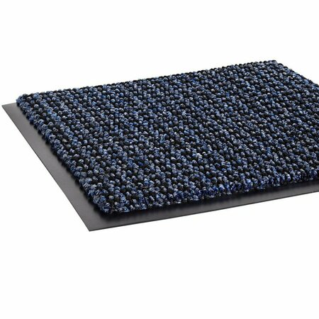Crown Matting Technologies Oxford Elite 4'x8' Black/Blue Scraper/Wiper Mat OE 0048BL